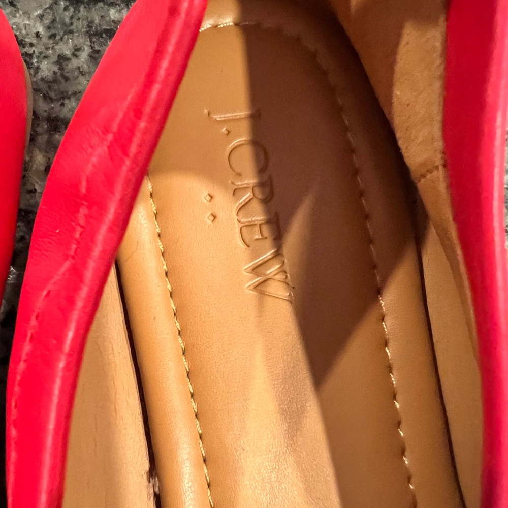 Red JCrew Flats